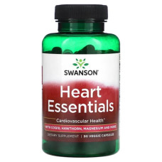 Підтримка серцево-судинної системи, Swanson Heart Essentials, 90 рослинних капсул