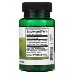 Мака 500 мг, Swanson Maca, 60 капсул