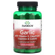 Часник, Garlic, Swanson, з вітаміном Е, глодом, каєнським перцем і коензимом Q10, 120 капсул