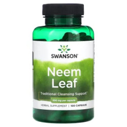 Ним лист 500 мг Neem Leaf Swanson, 100 капсул