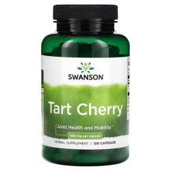 Терпкая вишня 500 мг, Swanson Tart Cherry, 120 капсул (250 мг в капсуле)