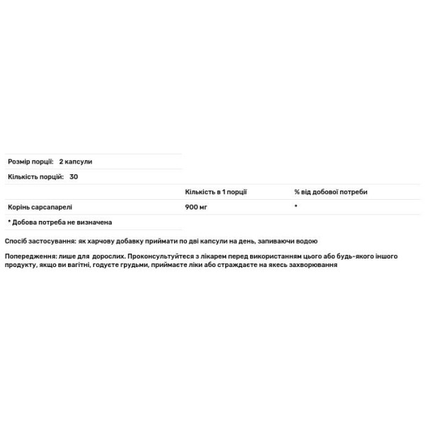 Сарсапарил корінь, Sarsaparilla Root, Swanson, повного спектру, 450 мг, 60 капсул