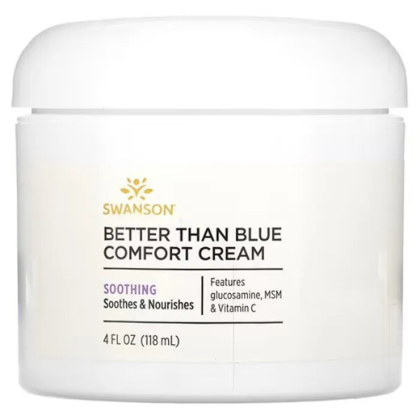 Крем для суглобів та м'язів, Comfort Cream, Swanson, з маслом ему та МСМ, 118 мл