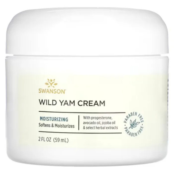 Крем для тіла, Wild Yam Cream, Swanson, із дикого ямсу, 59 мл