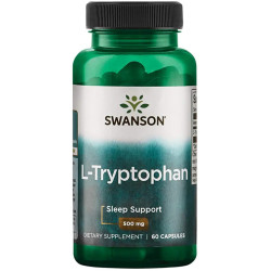 Л-триптофан 500 мг, Swanson L-Tryptophan, 60 капсул