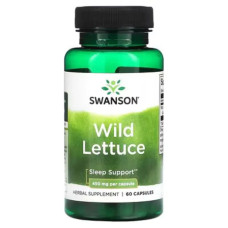 Дикий латук 450 мг, Swanson Wild Lettuce, 60 капсул