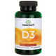 Вітаміном D3, Vitamin D-3, Swanson, 1000 МО (25 мкг), високоефективний, 60 капсул