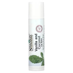 Бальзам для губ, Swanson Lip Balm, ваніль та кокос 5 г