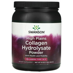 Коллаген гидролизат, порошок, Swanson Collagen Hydrolysate, 454 г