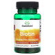 Біотин, Biotin, Swanson, 10 000 мкг, 60 гелевих капсул