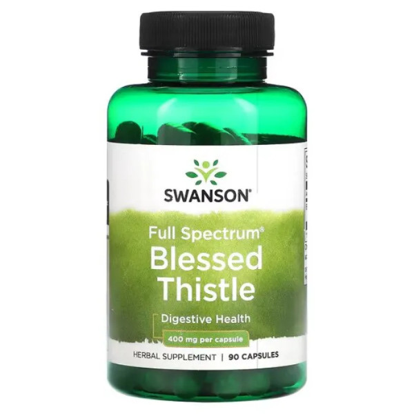 Чортополох, Blessed Thistle, Swanson, 400 мг, 90 капсул