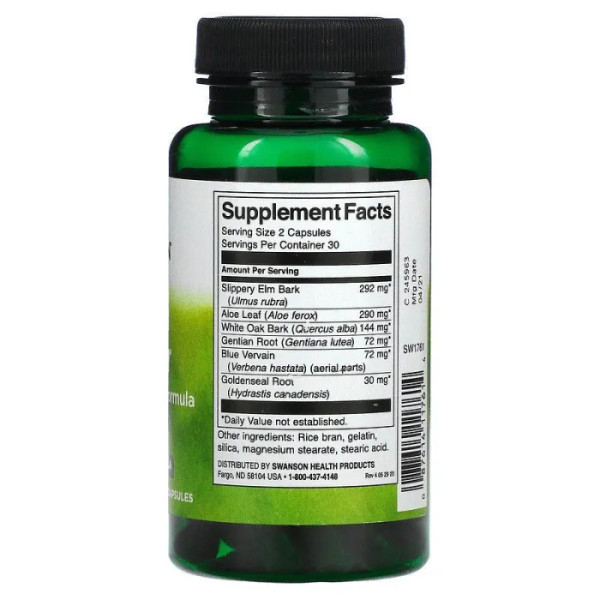 Очищення кишківника, Colon Helper, Swanson, 60 капсул