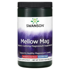 Магній, смак полуниці та ківі, Swanson Mellow Mag, 543 г