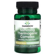 Термогенний комплекс для схуднення 450 мг, Swanson Slimming Thermogenic Complex, 60 рослинних капсул