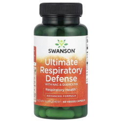 N ацетилцистеїн з кверцетином, Swanson NAC & Quercetin, 60 рослинних капсул