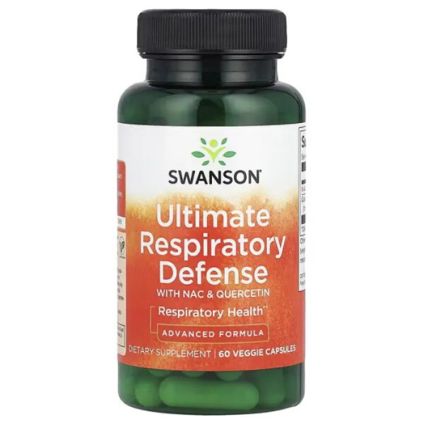 Ацетилцистеїн з кверцетином, NAC & Quercetin, Swanson, 60 рослинних капсул
