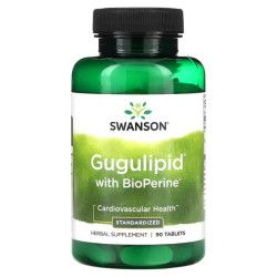 Гугуліпід з BioPerine, Swanson Gugulipid with BioPerine, 90 таблеток
