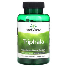 Трифала 250 мг, Swanson Triphala, стандартизированная, 120 капсул