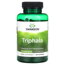 Трифала 250 мг, Swanson Triphala, стандартизована, 120 капсул