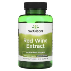 Екстракт червоного вина 500 мг, Swanson Red Wine Extract, 90 капсул