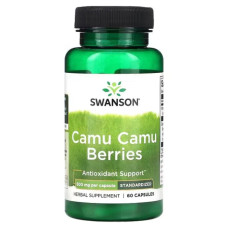 Каму каму 500 мг, Swanson Camu Camu Berries, 60 капсул