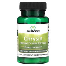 Пассифлора, Swanson Chrysin Passionflower Extract, 30 рослинних капсул