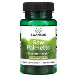 Пальма сереноа 160 мг, Swanson Saw Palmetto, 120 капсул