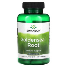 Жовтокорінь, Swanson Goldenseal Root, екстракт, 120 капсул