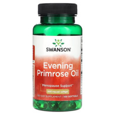 Масло примулы вечерней 500 мг, Swanson Evening Primrose Oil, 100 капсул