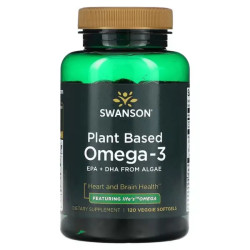 Омега-3 растительного происхождения, Swanson Omega-3, 120 растительных капсул
