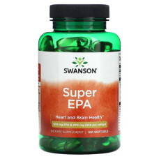 Омега-3, Swanson Super EPA, 100 капсул