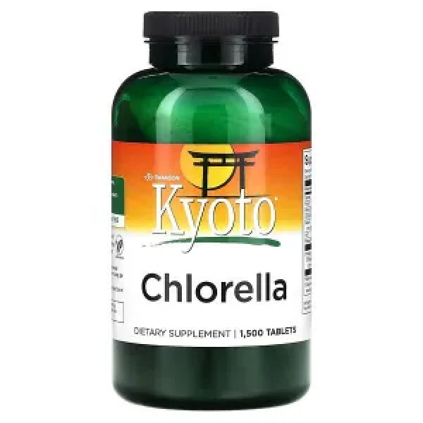 Хлорелла кіотська, Kyoto Chlorella, Swanson, 1500 таблеток