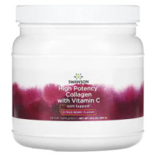 Колаген із вітаміном C цитрусовий смак, Swanson Collagen with Vitamin C, висока ефективність 385 г