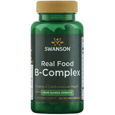 Комплекс групи В, Swanson Ultra Real Food B-Complex, 60 вегетаріанських капсул