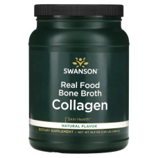 Колаген із кісткового бульйону, без смаку, Swanson Real Food Bone Broth Collagen, 480 г