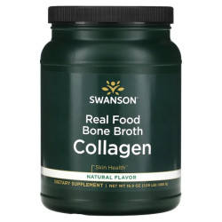 Коллаген из костного бульона, без вкуса, Swanson Real Food Bone Broth Collagen, 480 г