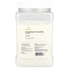 Магній хлорид пластівці для ванни, Swanson Magnesium Chloride Flakess, 750 г