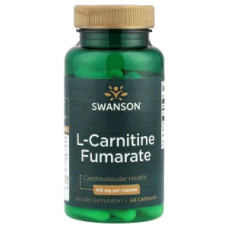 L-карнитин фумарат 415 мг, L-Carnitine Fumarate Swanson, 60 капсул