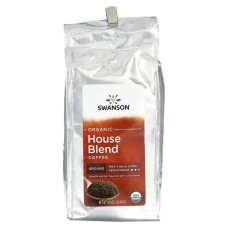 Кава органічна мелена середня обсмажування, Swanson Organic House Blend Coffee, 454 г