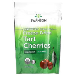 Органічна терпка вишня сублімована, Swanson Organic Tart Cherries, 56 г