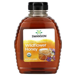 Мед органічний із польових квітів, Organic Honey Swanson, 454 г