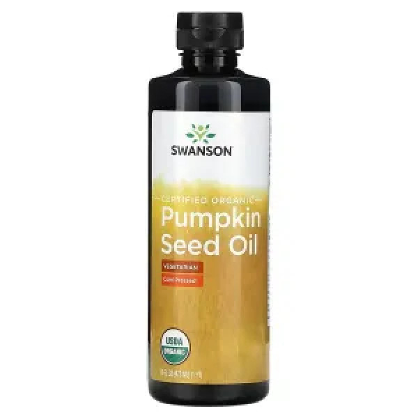 Олія з гарбузового насіння, Pumpkin Seed Oil, Swanson, сертифікована, органічна, 473 мл