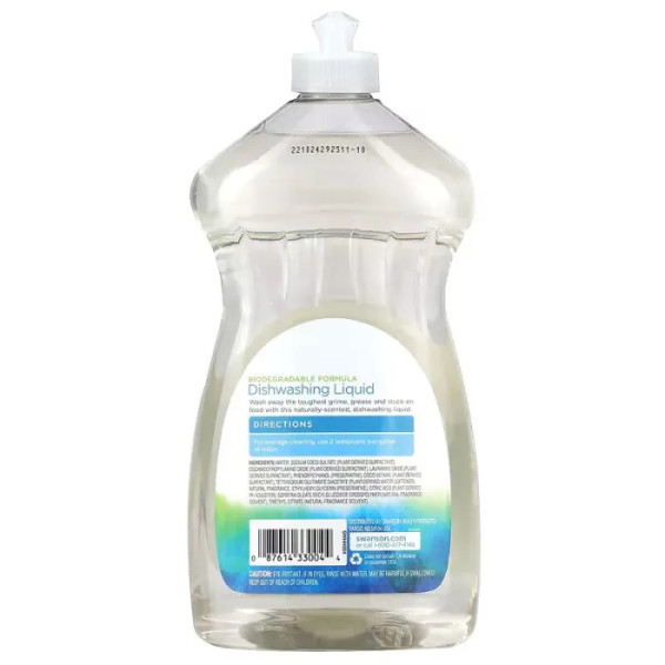 Рідина для миття посуду Dishwashing Liquid, Swanson, з ароматом грейпфрута, 739 мл