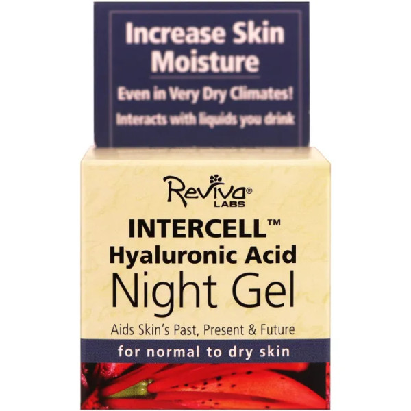 Нічний гель з гіалуроновою кислотою, Night Gel, Reviva Labs, (35 г)