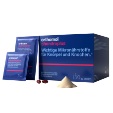 Вітаміни для кісток та суглобів, Orthomol Chondroplus, 60 капсул + 30 порошків