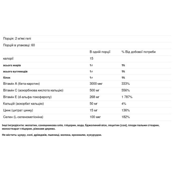 Вітаміни А, С, Е плюс цинк, Aces + Zn, Carlson, 120 капсул