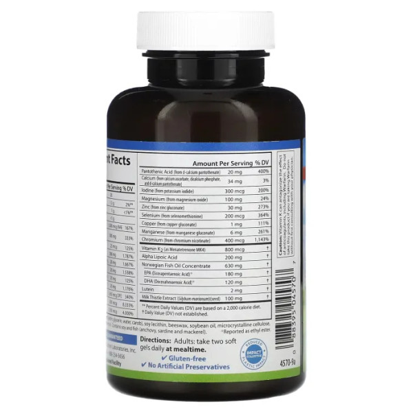 Добавка для підтримки діабету, Nutra-Support Diabetes, Carlson, 60 гелевих капсул