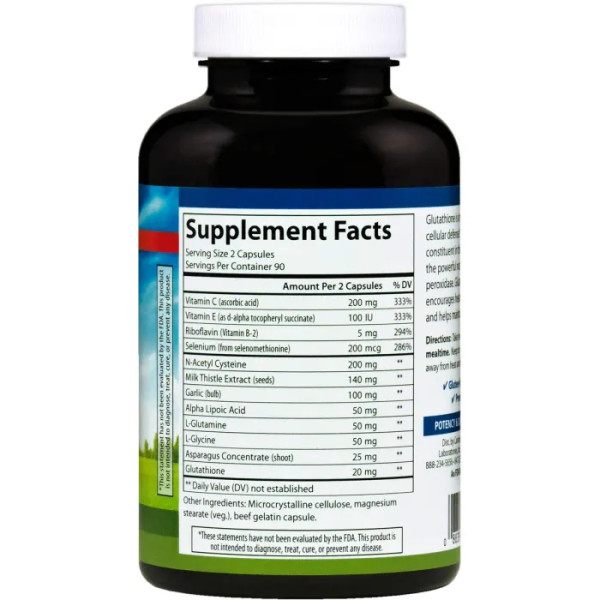 Глутатіон, Glutathione Booster, Carlson, 180 капсул