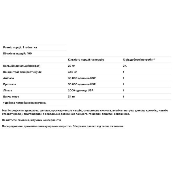 Травні ферменти, Natural Digestive Enzymes, Carlson, натуральні, 100 таблеток