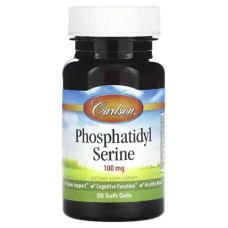Фосфатидилсерин 100 мг, Carlson Phosphatidyl Serine, 30 вегетарианских капсул